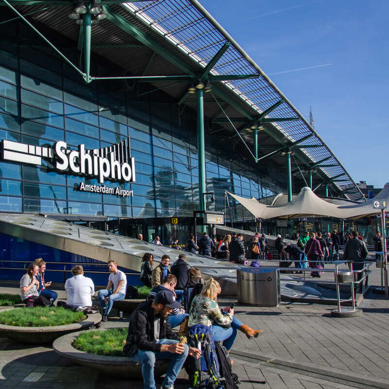 Schiphol Airport In Amsterdam, Holland, The Netherlands