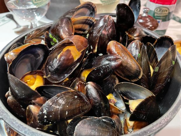 Mussels at Chez Leon in Brussels
