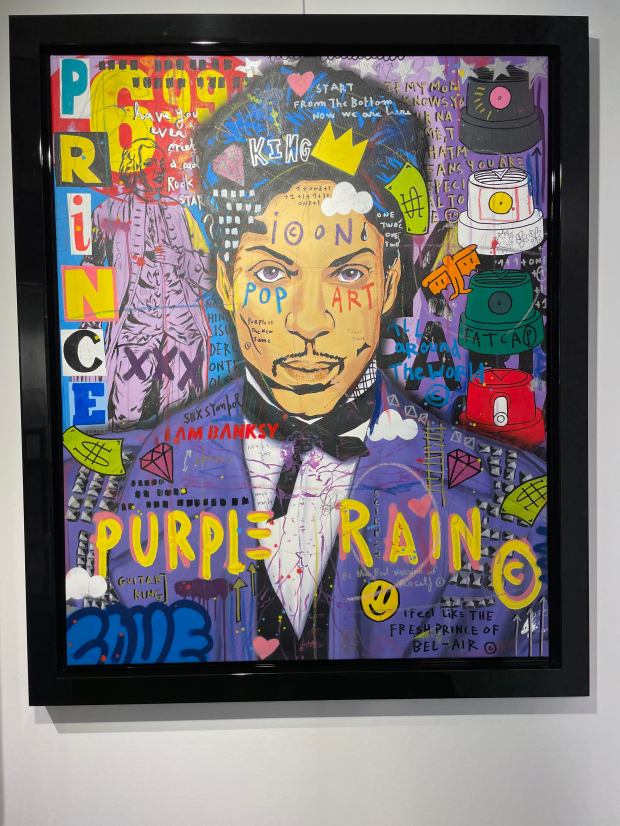 Prince continues to inspire -- at a modern art gallery in the Montmartre neighborhood in Paris
